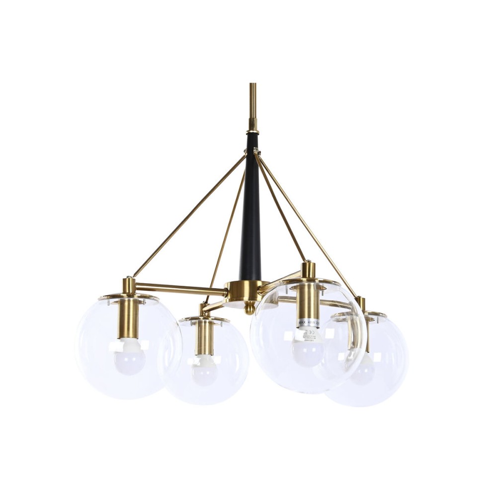 Deckenlampe DKD Home Decor 50 x 50 x 144 cm Kristall Gold Metall 50 W