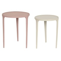 Jeu de 2 tables DKD Home Decor Beige Rose 40 x 40 x 50 cm