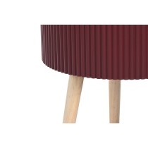 Table d'appoint DKD Home Decor 38,5 x 38,5 x 49 cm Marron Bordeaux Bois MDF