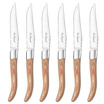 Meat Knife Set Lou Laguiole Louis Wood 23 x 2 x 1 cm Metal 6 Units