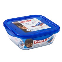 Lunchbox hermetisch Pyrex Cook & go 21 x 21 x 9 cm Blau 1,9 L Glas (6 Stück)