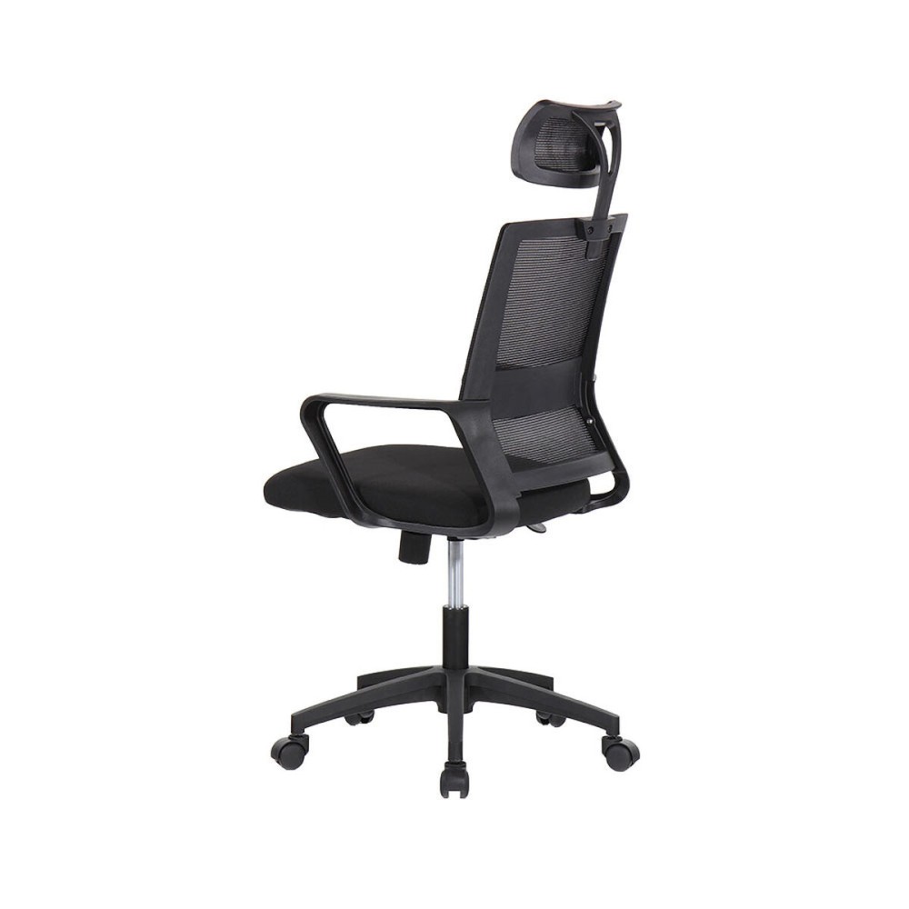 Chaise de Bureau EDM 75189 Noir Ergonomique