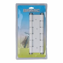 Hinge Micel BS10 M57001 White Aluminium 180 x 33 mm Double action