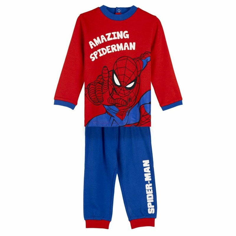 Schlafanzug Für Kinder Spider-Man Blau