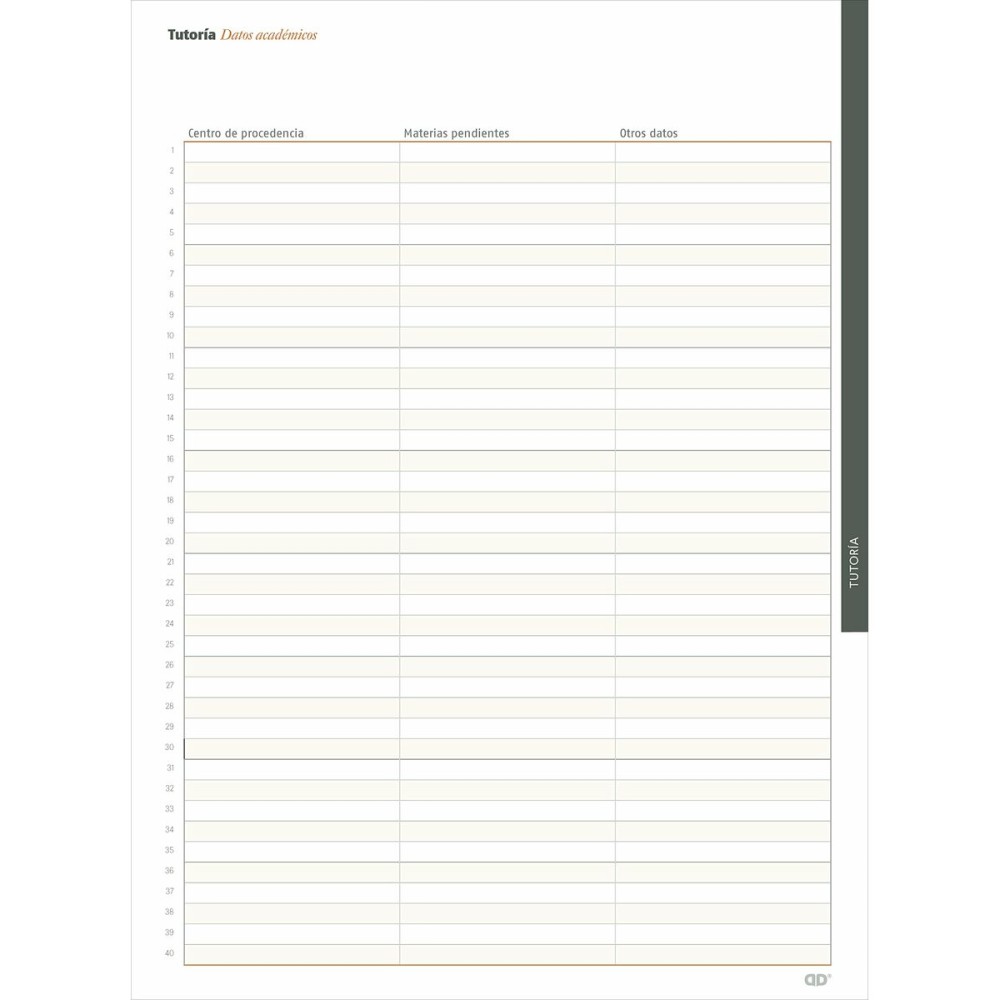 Agenda Additio Global Enseignant 24 x 32 cm