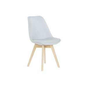 Chair DKD Home Decor 48 x 56 x 83 cm Foam Beige Blue Beech