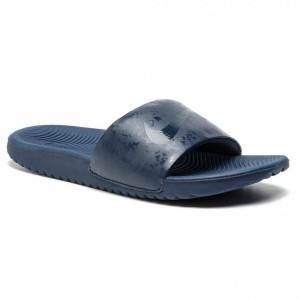 Flip Flops for Children Nike Kawa Slide Dark blue