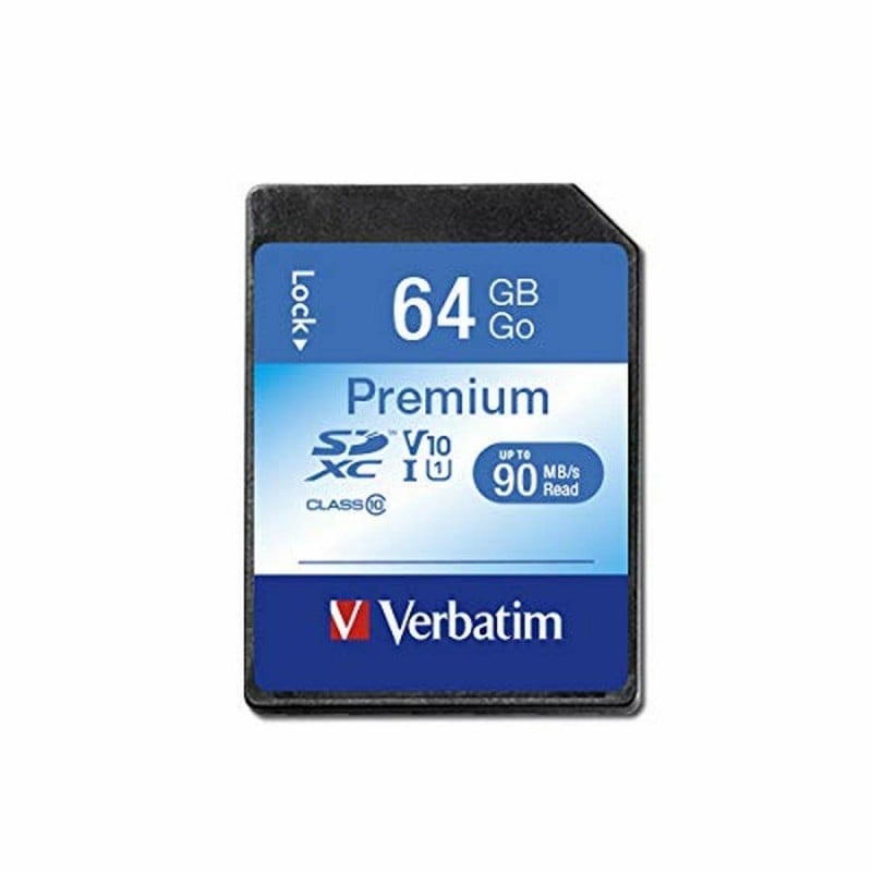 SD Speicherkarte Verbatim PREMIUM SDXC C10/U1 64 GB 2 g