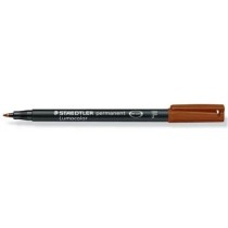 Marqueur permanent Staedtler Lumocolor Marron (10 Unités)