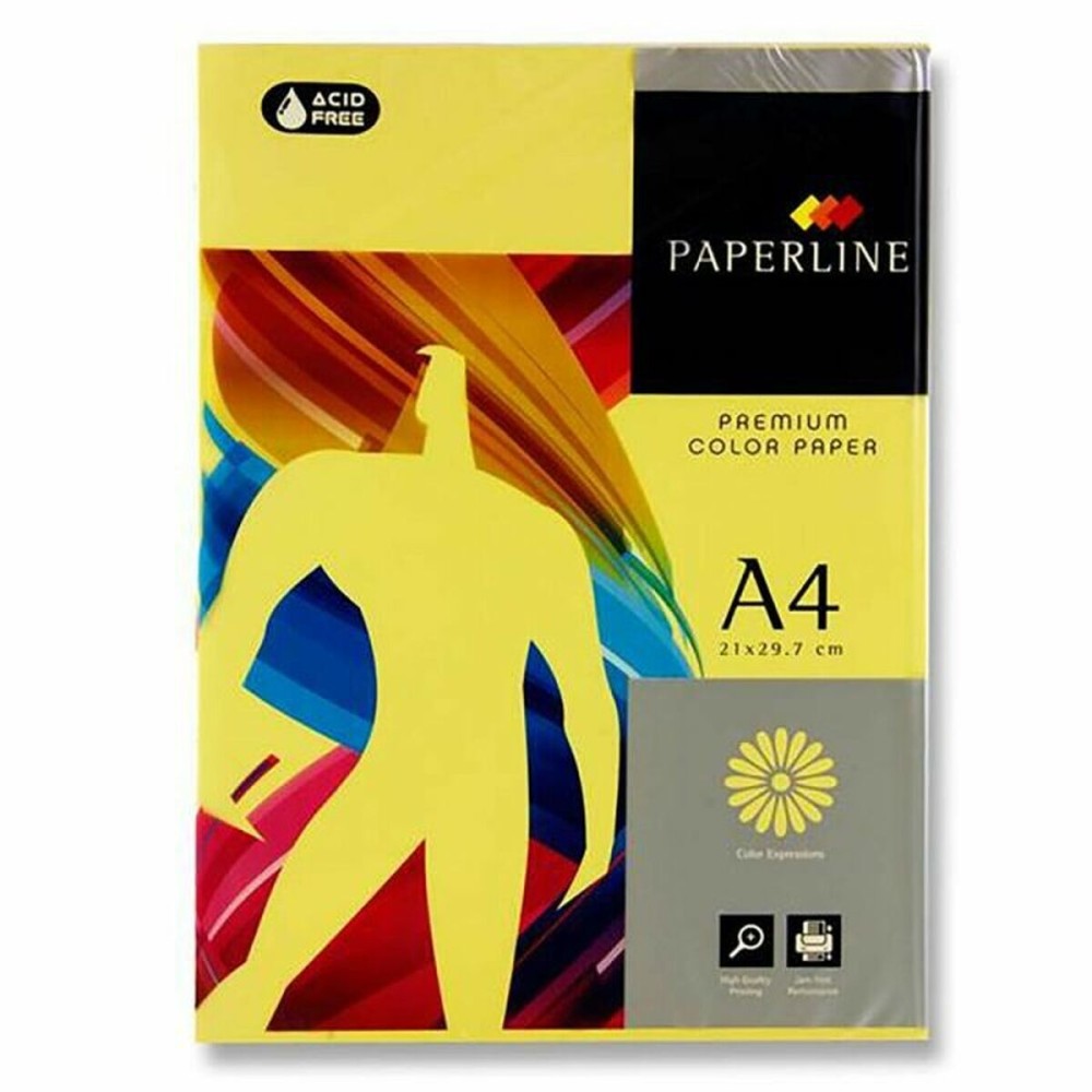 Druckerpapier Fabrisa Paperline Premium Gelb A4 500 Blatt 80 g/m² (5 Stück)