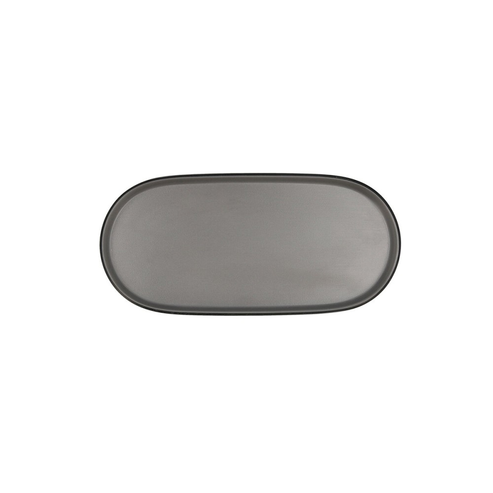 Snack tray Bidasoa Gio Grey Plastic 23 x 10 cm (12 Units)