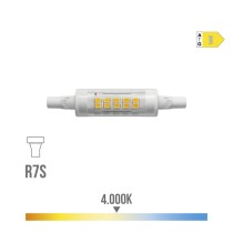 Lampe LED EDM 98989 D 5,5 W 58 W R7s 600 lm Ø 1,5 x 7,8 cm Linéaire (4000 K)