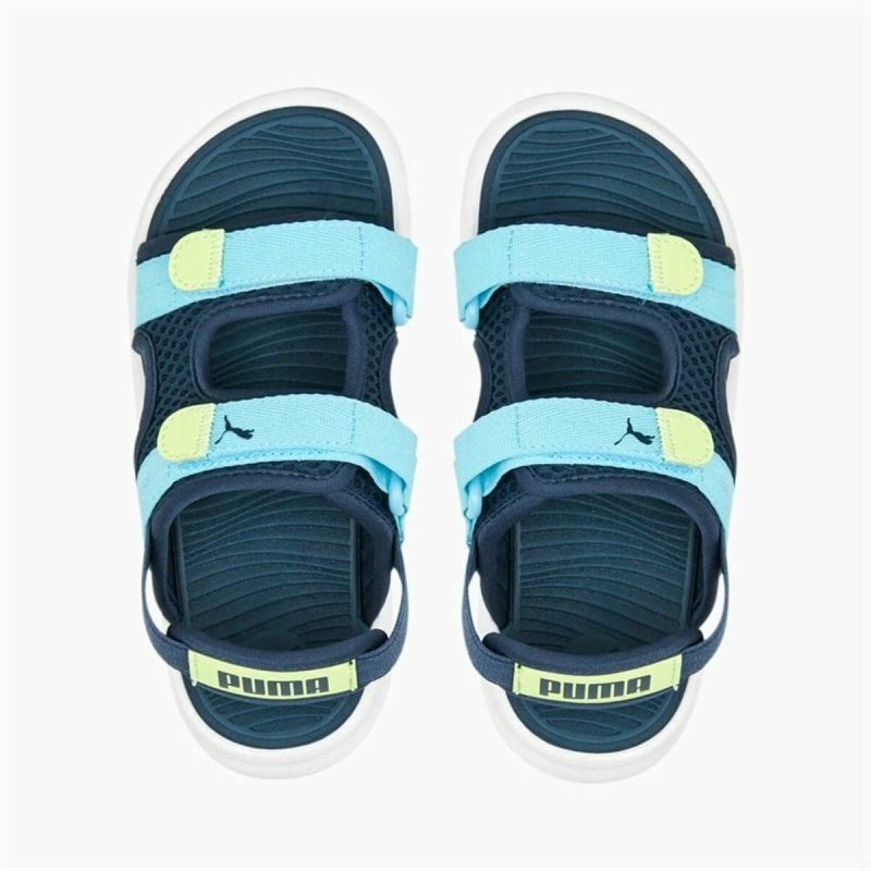 Flip Flops for Children Puma Evolve Blue Water