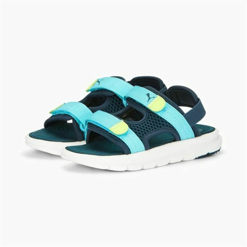 Flip Flops for Children Puma Evolve Blue Water