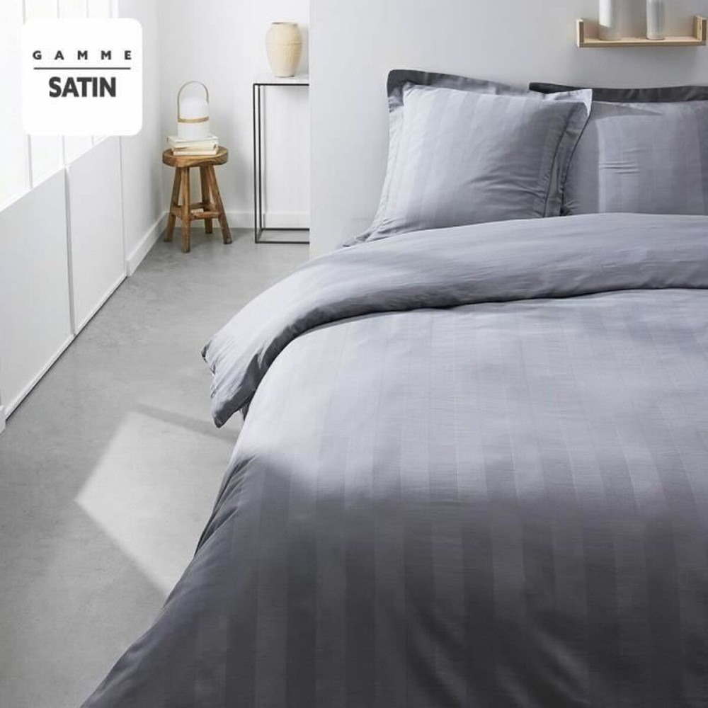 Housse de Couette TODAY Satin Gris 220 x 240 cm