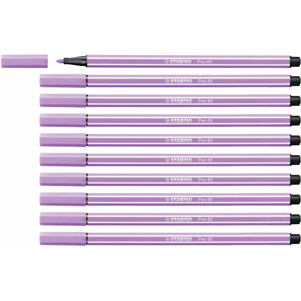 Feutres Stabilo Pen 68 Lila (10 Pièces)