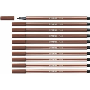 Feutres Stabilo Pen 68 Marron (10 Pièces)