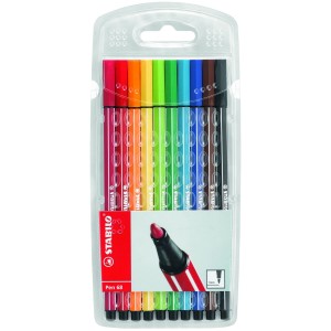 Marker-Set Stabilo Pen 68 10 Stücke Bunt