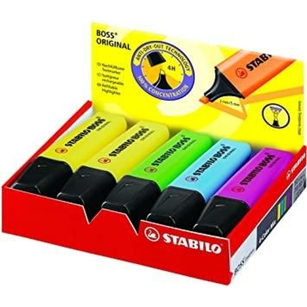 Fluorescent Marker Set Stabilo Boss Original 10 Pieces Multicolour