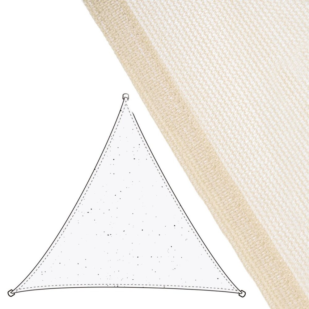 Shade Sails Vela sombreo Beige 5 x 5 m 500 x 500 x 0,5 cm Awning