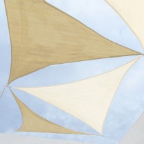 Shade Sails Vela sombreo Beige 5 x 5 m 500 x 500 x 0,5 cm Awning