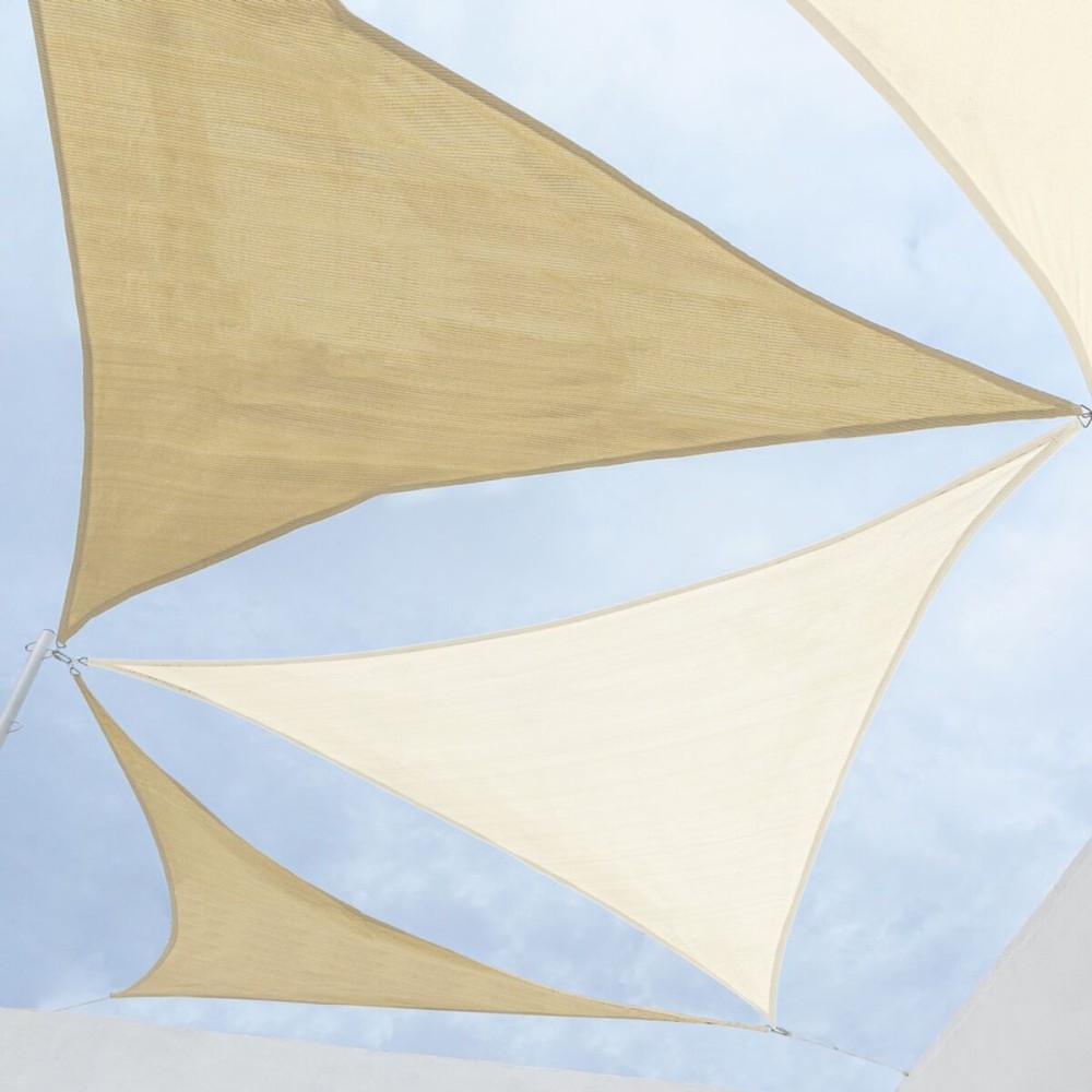 Shade Sails Vela sombreo Beige 5 x 5 m 500 x 500 x 0,5 cm Awning