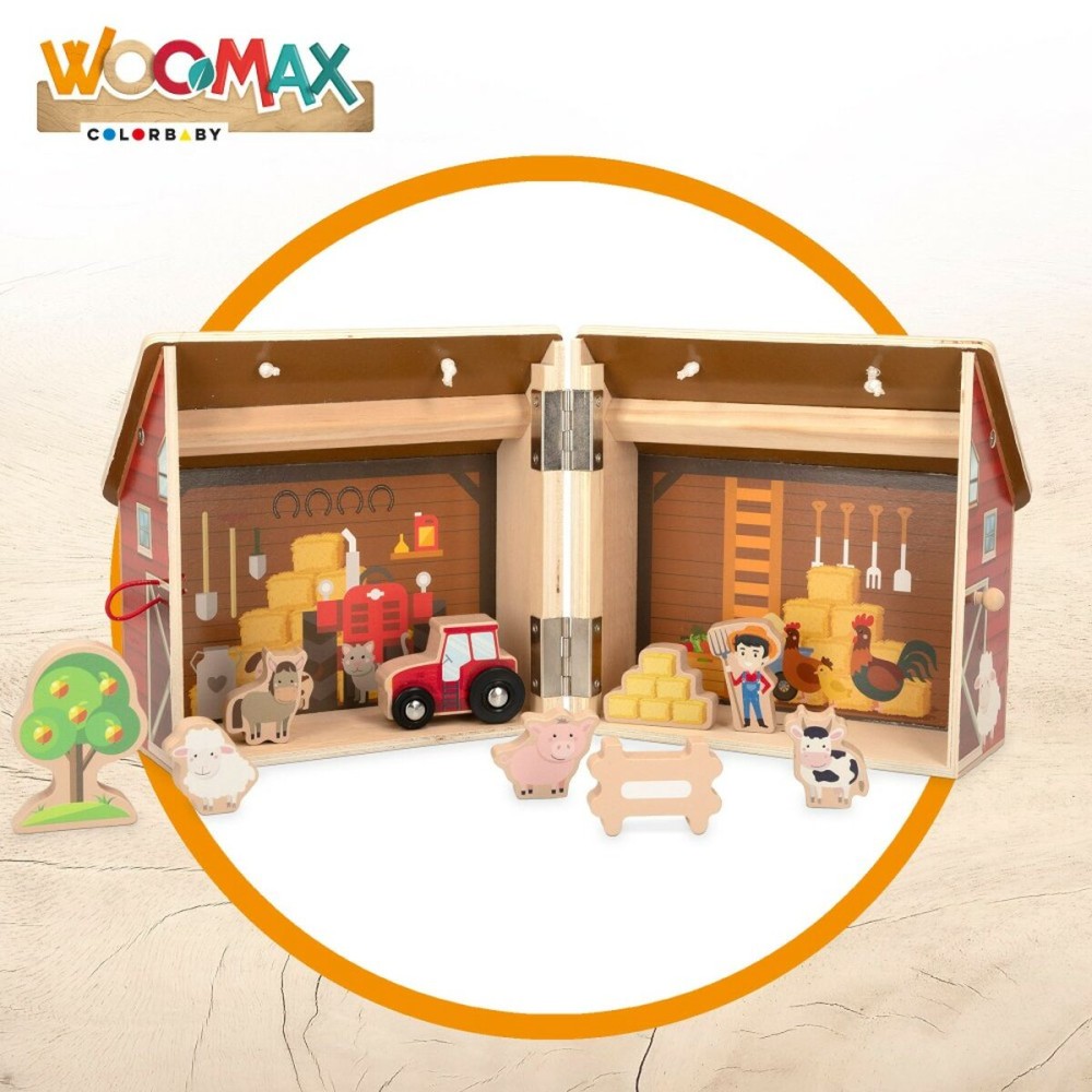 Playset Woomax Bauernhof 9 Stücke 4 Stück 19 x 18 x 19 cm