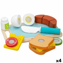 Set de jouets alimentaires Woomax Petit-déjeuner 14 Pièces (4 Unités)