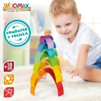 Kinder Puzzle aus Holz Woomax Regenbogen 11 Stücke 2 Stück