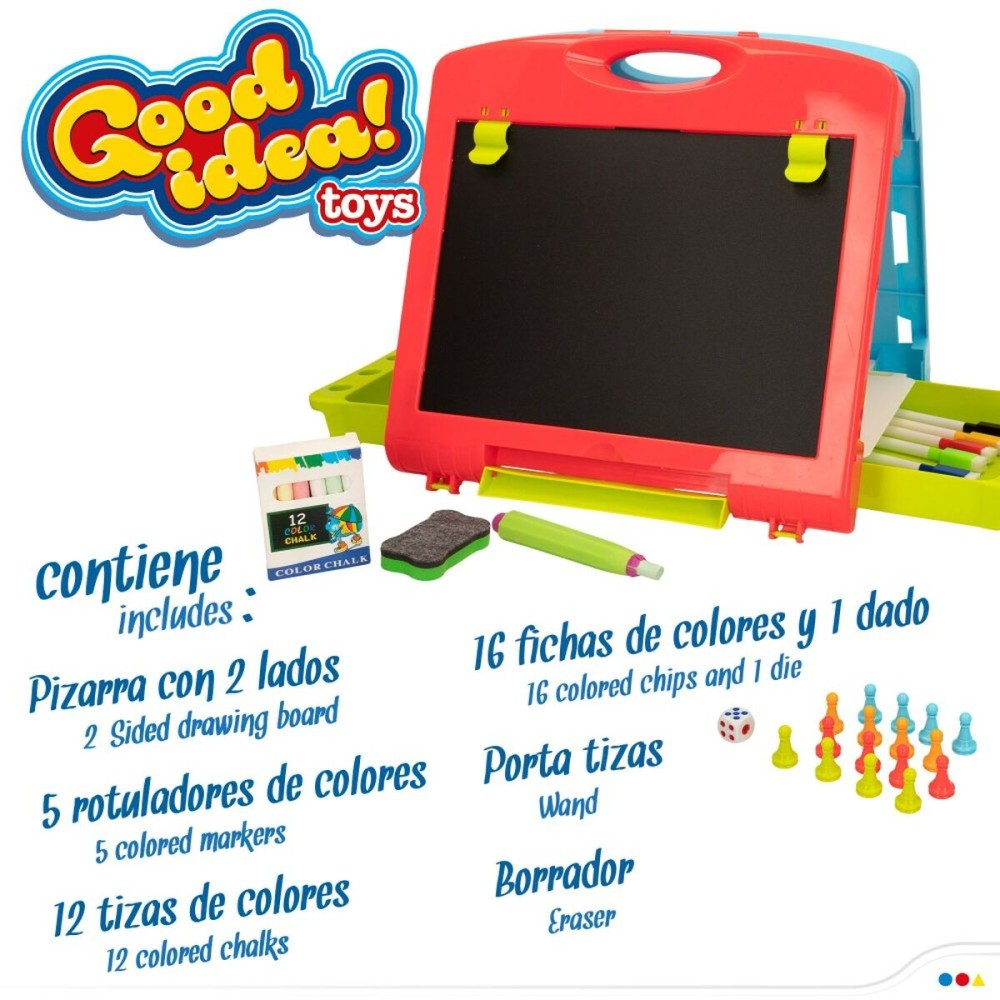 Double-sided Slate Colorbaby 34 x 31 x 29 cm 2 Units 34 x 31 x 29 cm