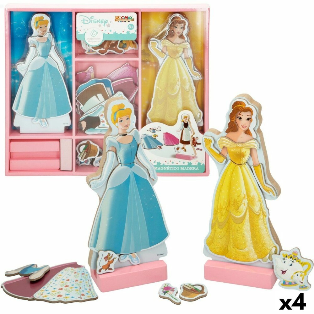 Figures Disney Princess 45 Pieces 4 Units 9 x 20,5 x 1,2 cm