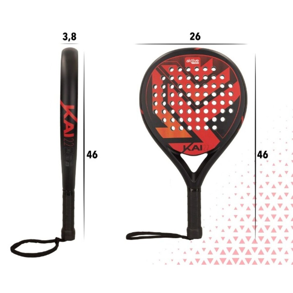 Squash-Schläger Aktive Schwarz/Rot (4 Stück)