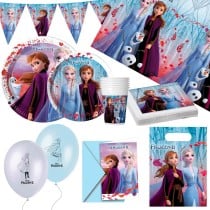 Set d'articles de fête Frozen 66 Pièces