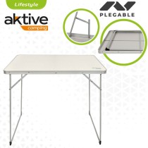 Table Piable Aktive Blanc 80 x 70 x 60 cm (4 Unités)