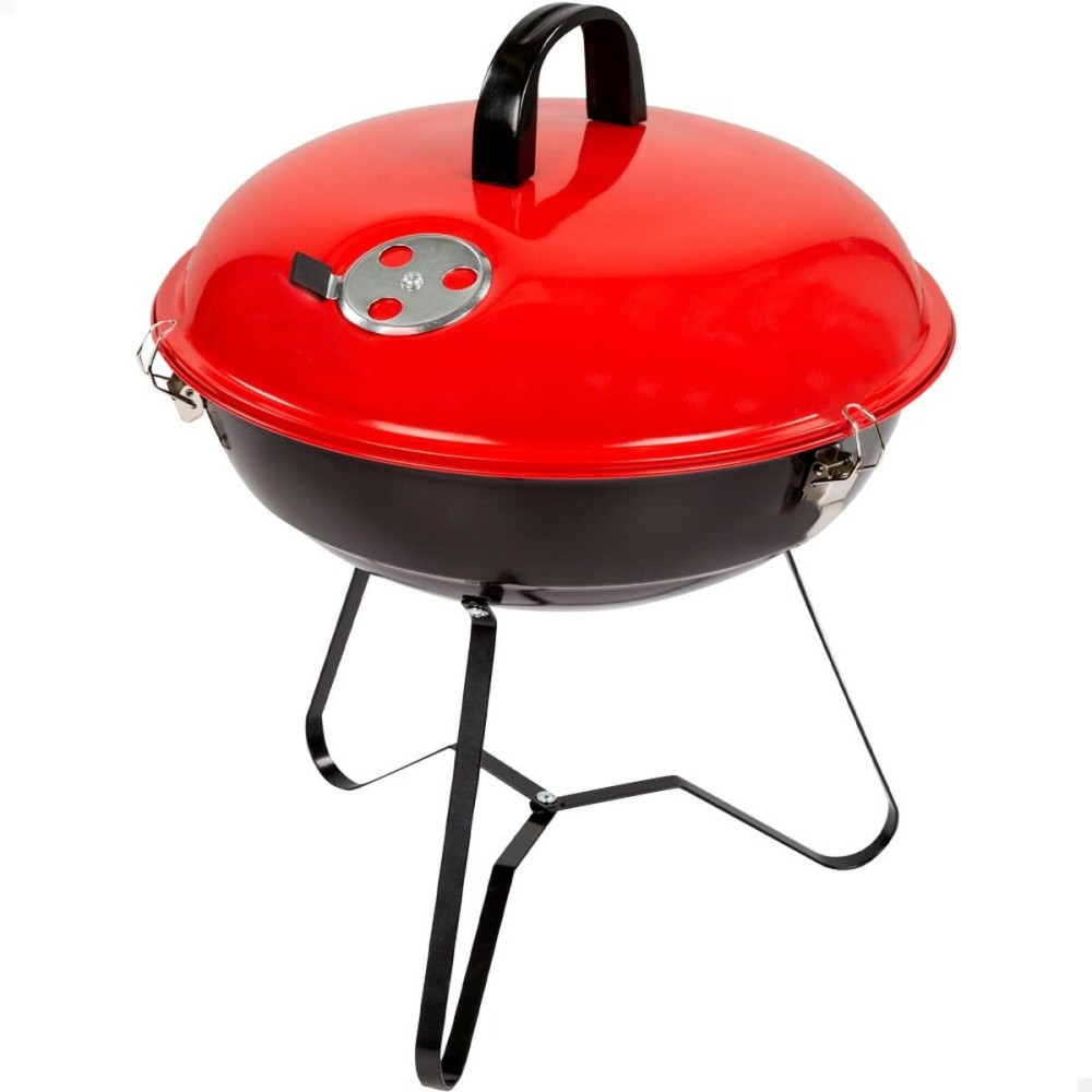 Grill Tragbarer Aktive Emailliertes Metall Ø 36 cm 36 x 44 x 36 cm (4 Stück) Rot