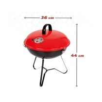 Grill Tragbarer Aktive Emailliertes Metall Ø 36 cm 36 x 44 x 36 cm (4 Stück) Rot