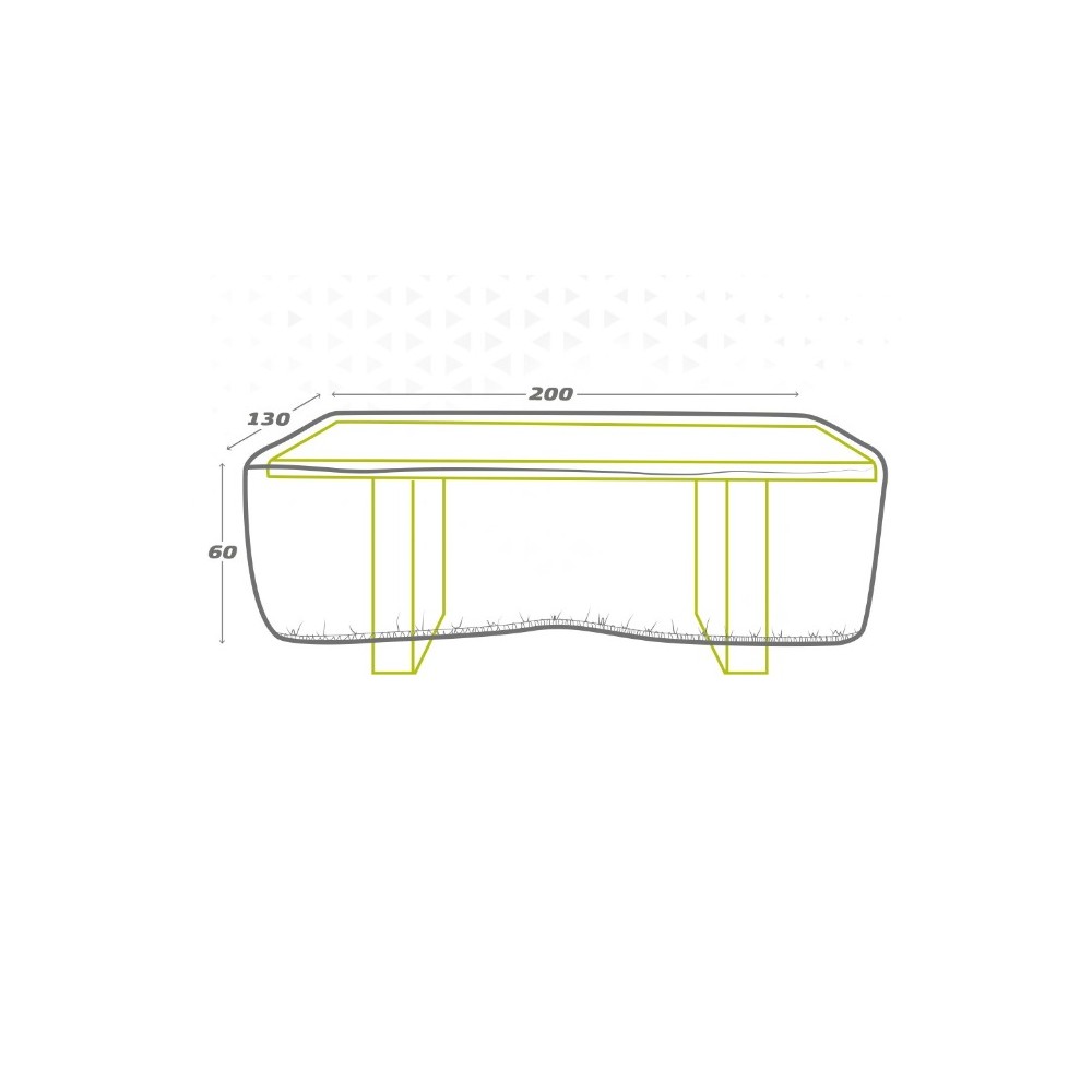 Protective Case Aktive Tables 200 x 60 x 130 cm (6 Units)