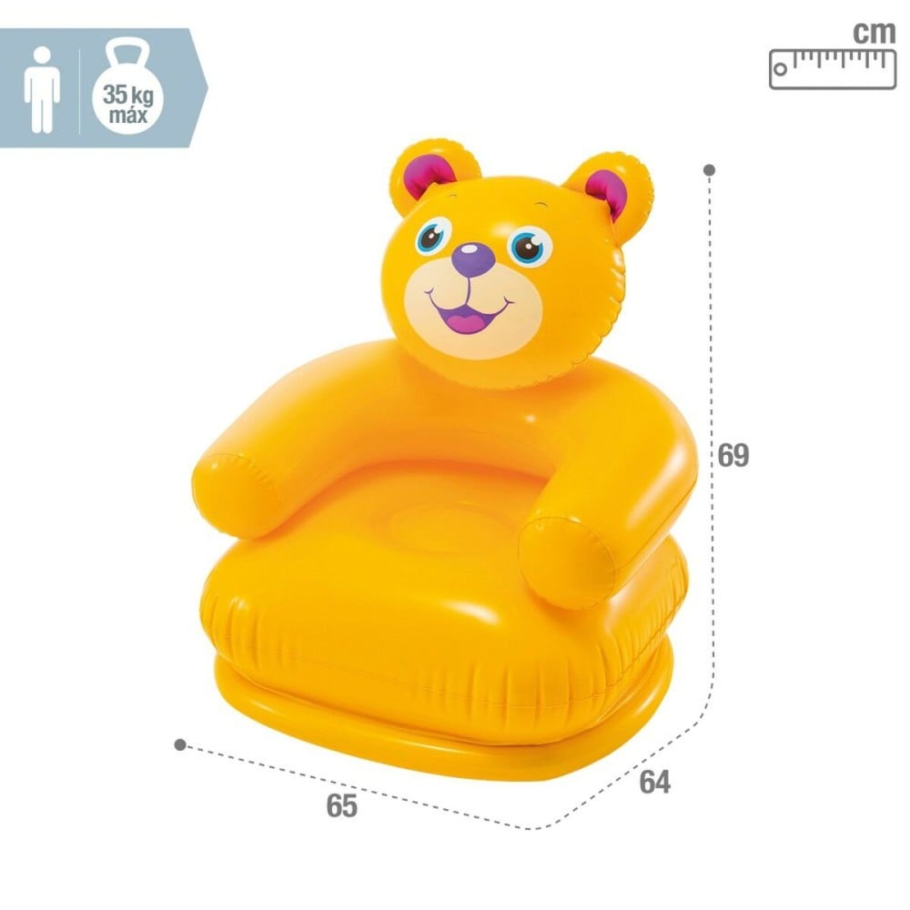 Aufblasbarer Sessel Intex HAPPY ANIMAL 66 x 79 x 64 cm (12 Stück)