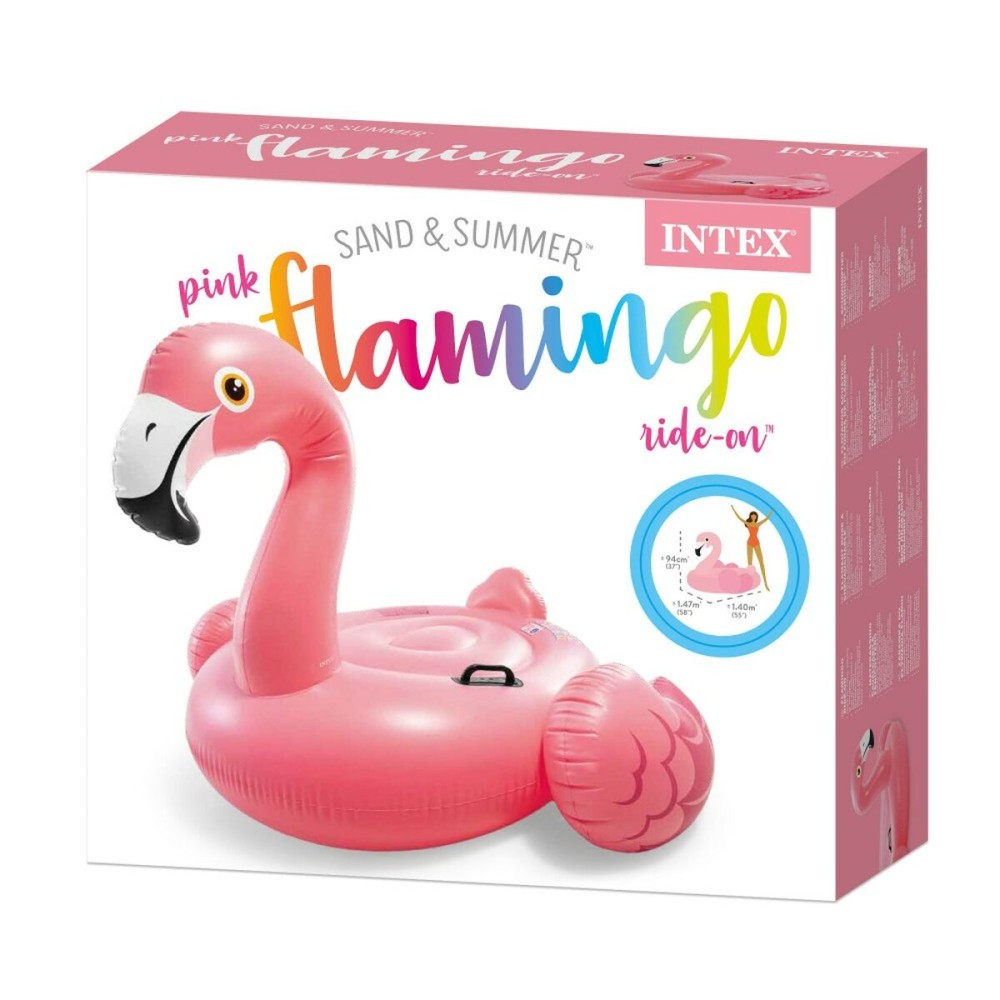 Flamant Rose Gonflable Intex Rose 14,7 x 9,4 x 14 cm (4 Unités)