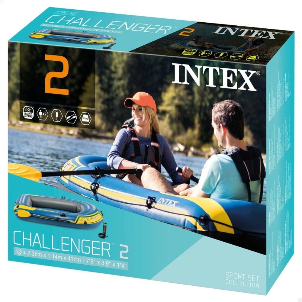 Aufblasbarer Boot Intex Challenger 2 2 Stück 236 x 41 x 114 cm