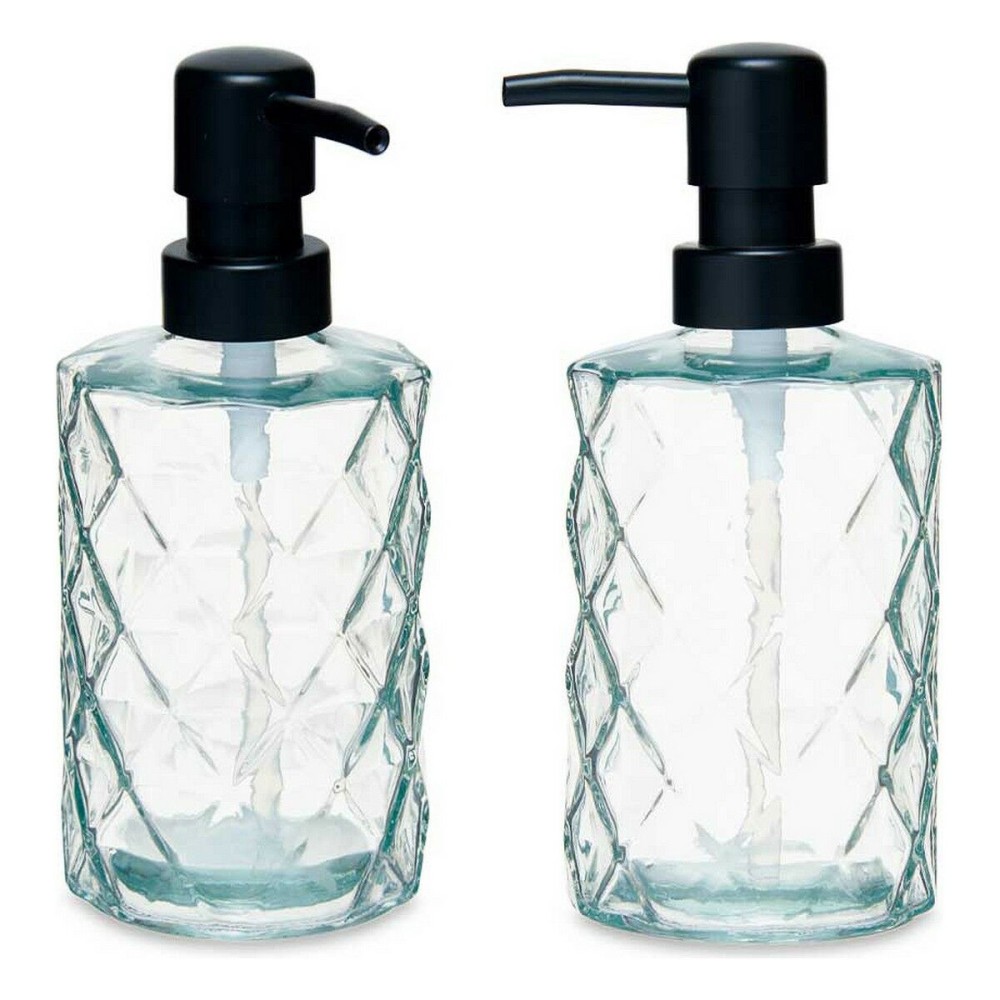 Soap Dispenser Berilo CN-B5463VB-1-367 Transparent Crystal Plastic Diamond 410 ml 9 x 18 x 7 cm (12 Units)