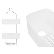 Badezimmerregal Berilo W7072 - 382 Weiß Metall Kunststoff 28 x 60 x 14 cm (6 Stück)