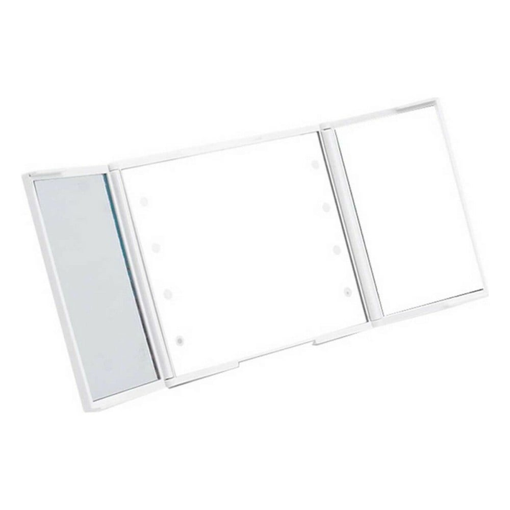 Miroir de Poche Berilo YXL2150-CC01 Blanc ABS 1,5 x 9,5 x 11,5 cm Lumière LED (12 Unités)