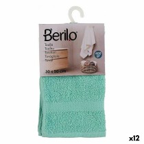 Bath towel Berilo 5311 Turquoise 80 % cotton 20 % Polyester 30 x 0,5 x 50 cm (12 Units)