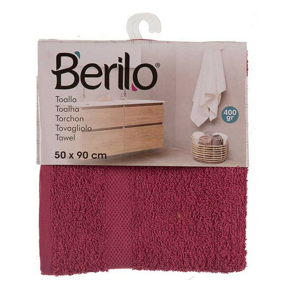 Badetuch Berilo 5312 Granatrot 80 % Baumwolle 20 % Polyester 50 x 0,5 x 90 cm (6 Stück)