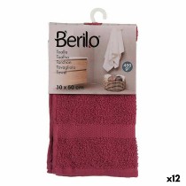 Badetuch Berilo 5311 Granatrot 80 % Baumwolle 20 % Polyester 30 x 0,5 x 50 cm (12 Stück)