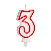 Candle Birthday Number 3 (12 Units)