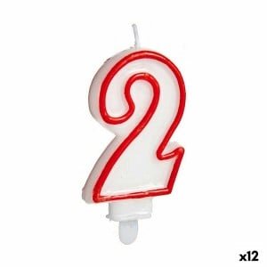 Bougie Numéro 2 Anniversaire (12 Unités)