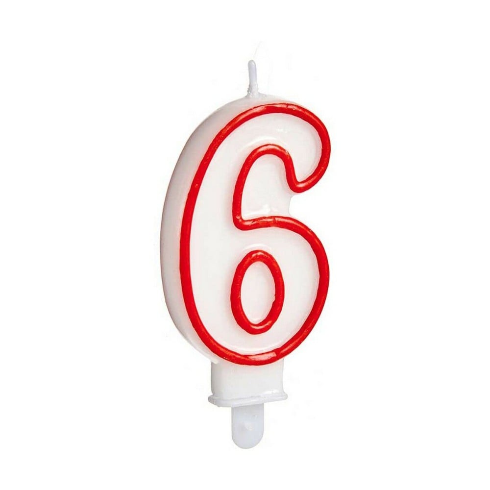 Candle Birthday Number 6 (12 Units)