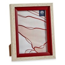 Photo frame 17 x 2 x 21,8 cm Crystal Red Wood Brown Plastic (6 Units)